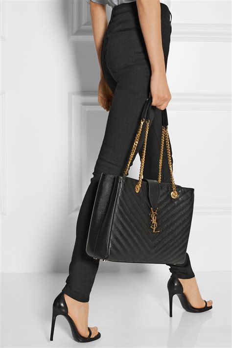 ysl monogramme quilted tote|ysl tote shopper.